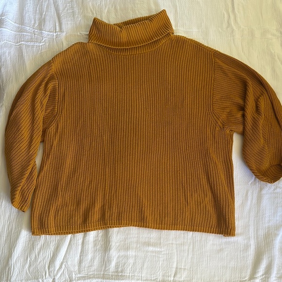 Vince Camuto Mustard Turtleneck Sweater, XXL - Picture 3 of 3